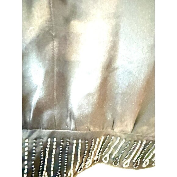 BCBG Max Azria Beaded 100% silk top 1920/30s art deco Halter - Picture 8 of 12